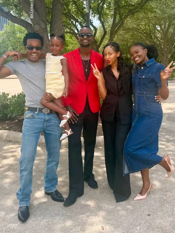 Element Eleéeh na Sherrie Silver bishimiye gusura Meddy n'umuryango we muri Amerika