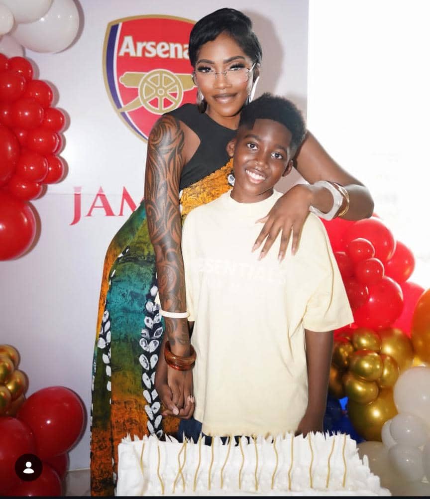 Tiwa Savage yifurije umuhungu we isabukuru y'amavuko, agaragaza urukundo rudasanzwe amukunda