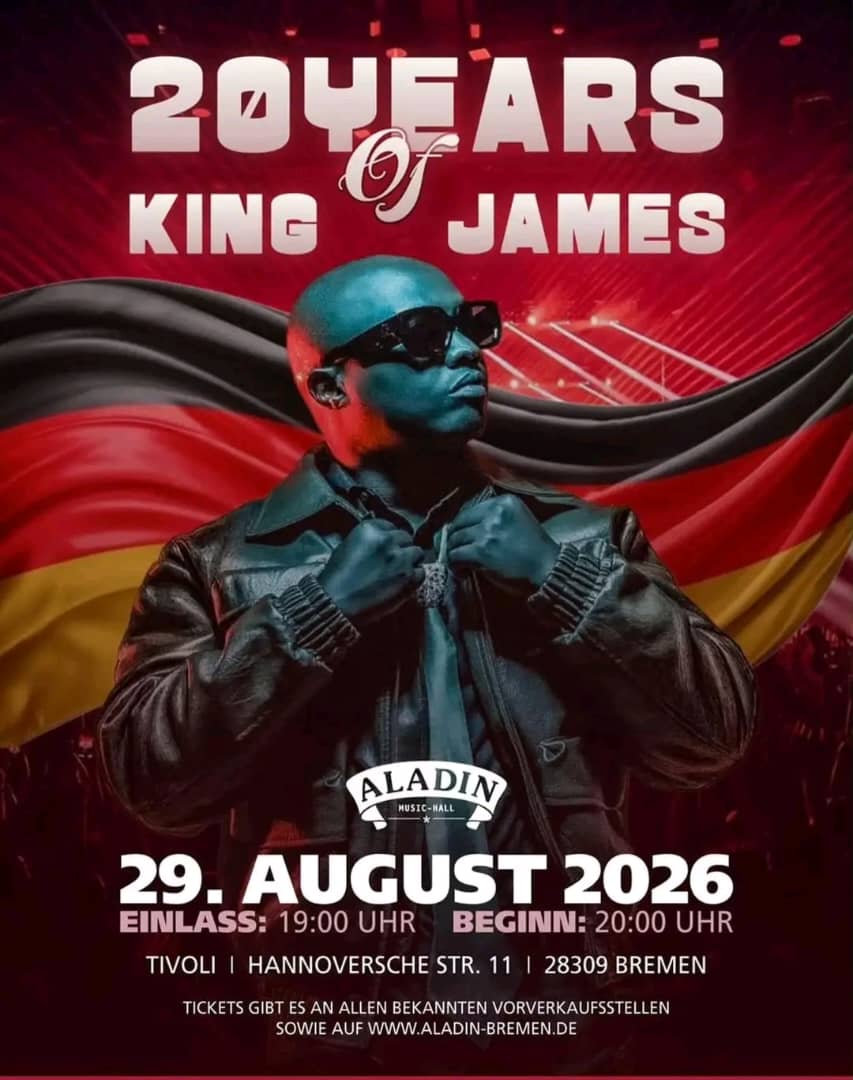Umuhanzi King James yatangaje ko agiye gutaramira mu Budage