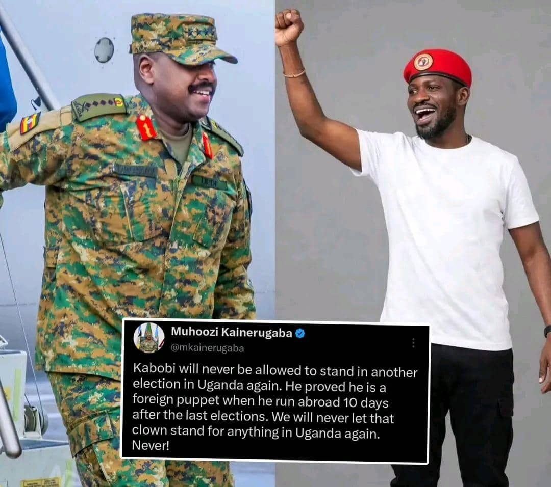 Gen. Muhoozi yavuze ko Bobi Wine atazongera kwemererwa kwiyamamaza muri Uganda