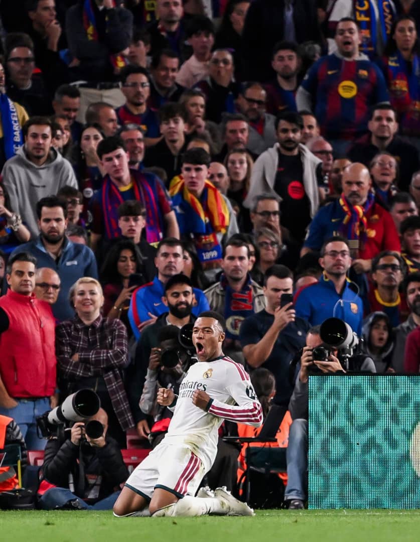 Real Madrid yatsinze FC Barcelona muri El Clásico, Mbappé atsinda ibitego bibiri